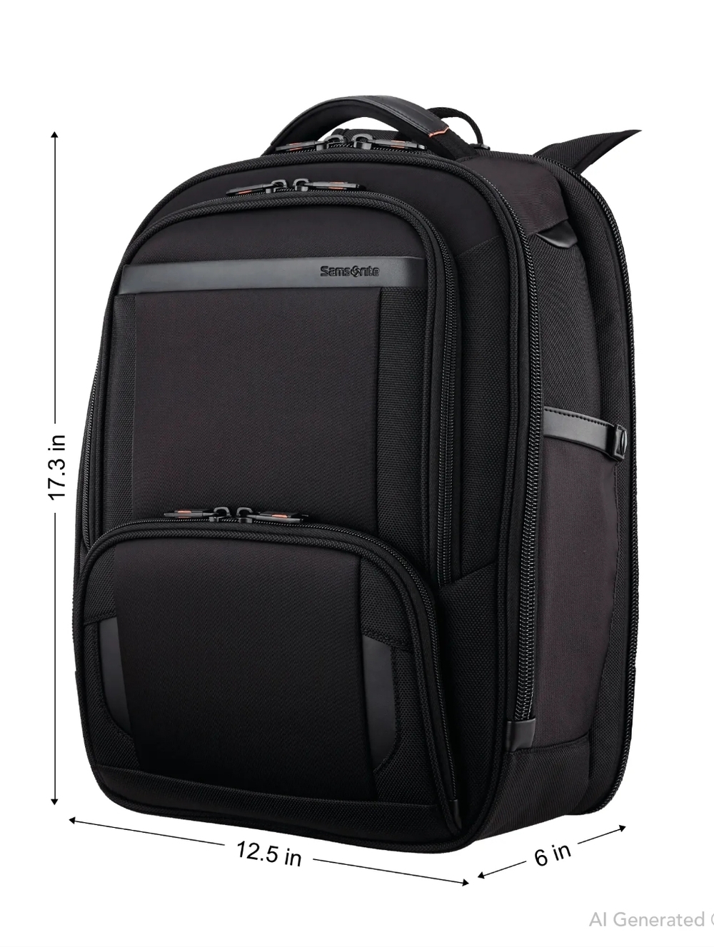 Samsonite Pro Slim Backpack Black RETAIL $229.99 SEE THE PHOTOS FOR MORE DETAILS
